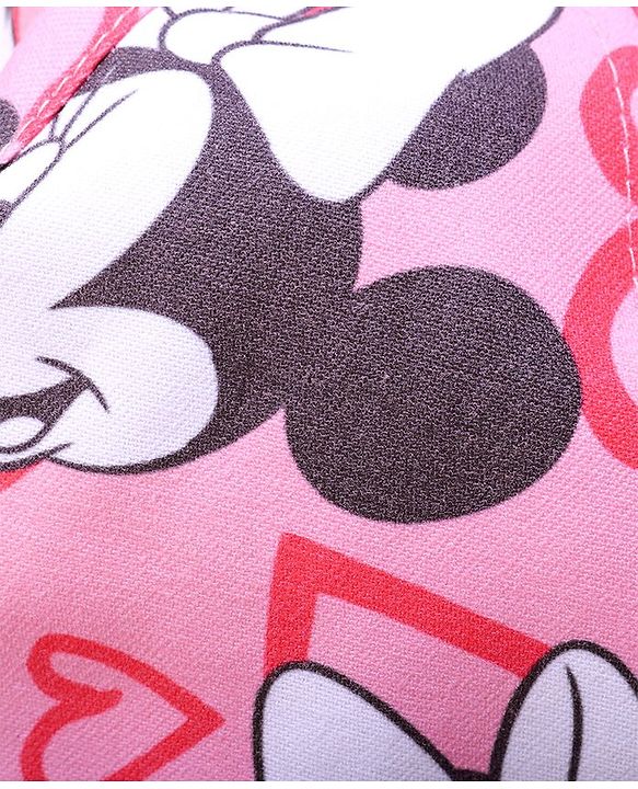 Babyhug Disney Summer Cap With Minnie Mouse Graphics - Pink