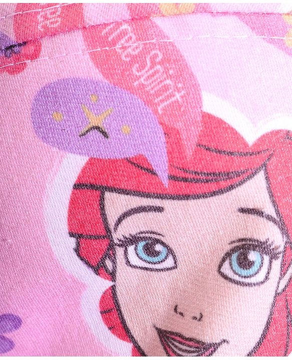 Babyhug Disney Summer Cap With Disney Princess Print - Pink