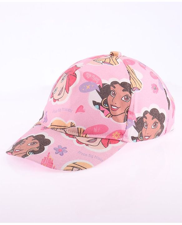 Babyhug Disney Summer Cap With Disney Princess Print - Pink