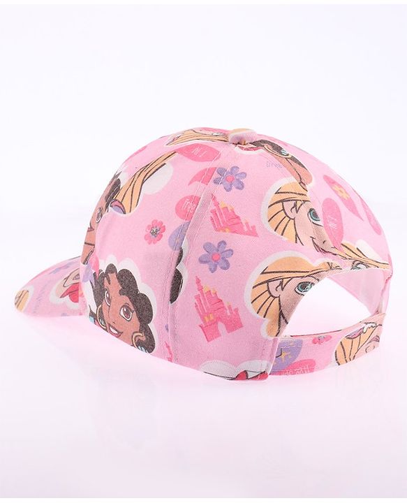 Babyhug Disney Summer Cap With Disney Princess Print - Pink