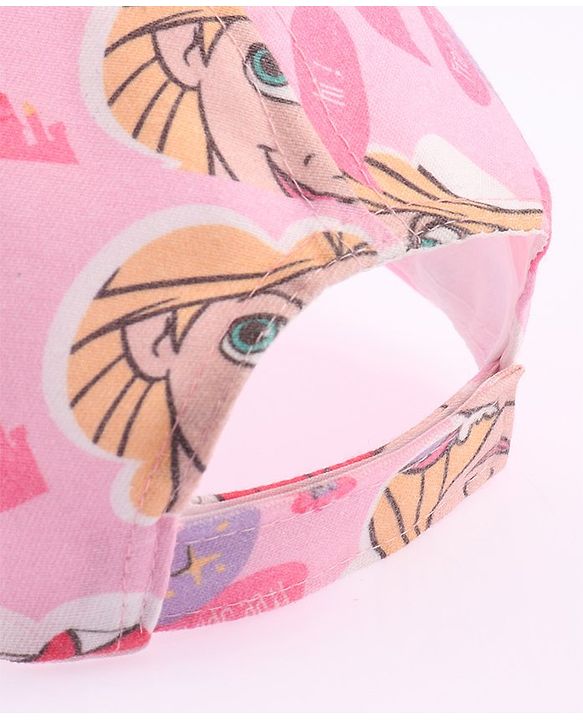 Babyhug Disney Summer Cap With Disney Princess Print - Pink
