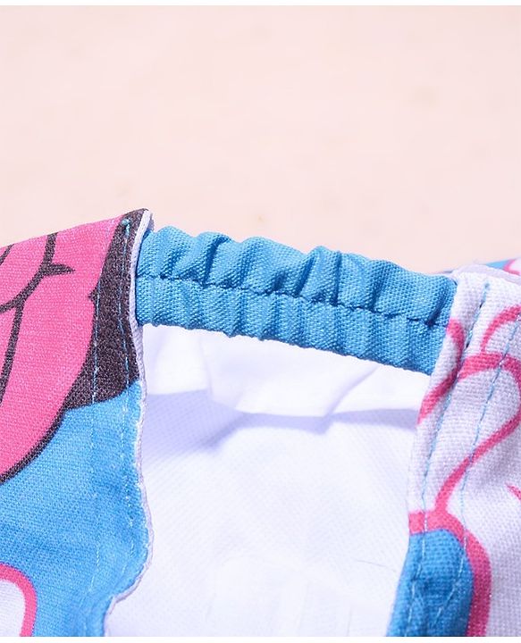 Babyhug Disney Summer Cap With Minnie Mouse   Print - Blue