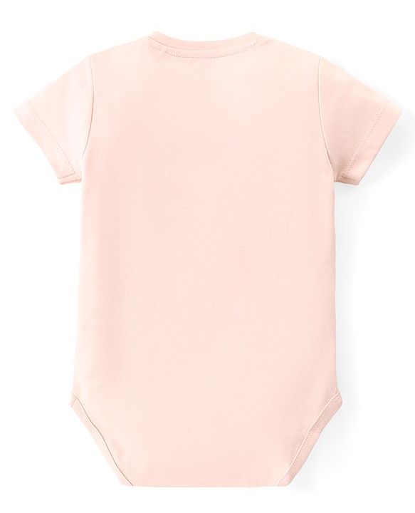 Babyhug Disney Interlock Cotton Knit Half Sleeves Onesies with Aristocat Marie Graphics Pack Of 3 - Multicolour
