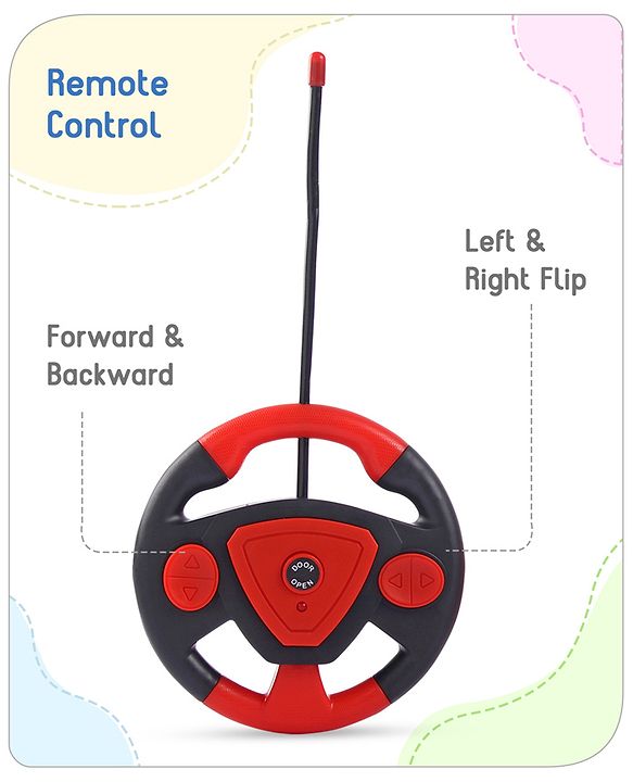 Babyhug Remote Control 1:16 Scale Openable Door Battery Operated Red Racing Car| USB-Cable Rechargeable Sports Car| High Speed Car with Long Lasting Battery and Bright LED Lights| BIS Certified| 3 Years+