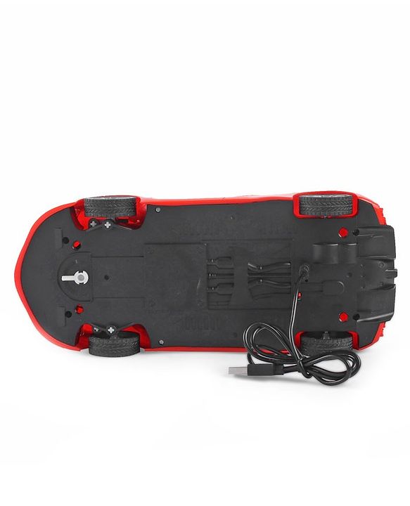 Babyhug Remote Control 1:16 Scale Openable Door Battery Operated Red Racing Car| USB-Cable Rechargeable Sports Car| High Speed Car with Long Lasting Battery and Bright LED Lights| BIS Certified| 3 Years+