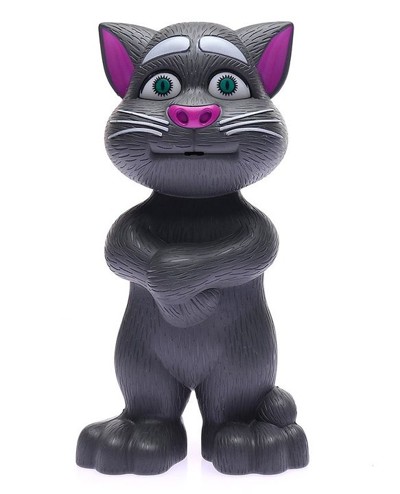 Babyhug Interactive Rechargeable Talking Tom Cat Toy for Toddlers| Repeating words, 10 stories and Songs| Educational Toy| Safe and Durable| BIS Certified