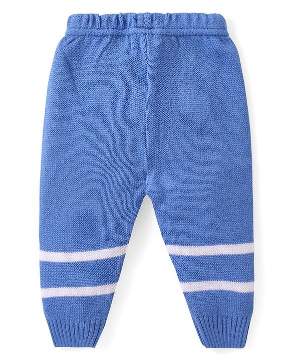 Babyhug Knitted Full Sleeves Sweater Set with Boat Design - Multicolour