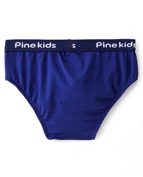 Pine Kids Cotton Lycra Knit Briefs Pack of 3 (Color & Print May Vary)