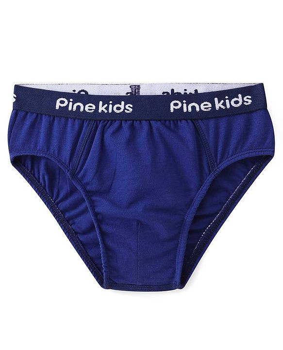Pine Kids Cotton Lycra Knit Briefs Pack of 3 (Color & Print May Vary)