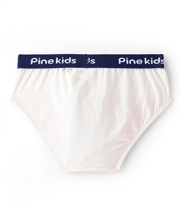 Pine Kids Cotton Lycra Knit Briefs Pack of 3 (Color & Print May Vary)