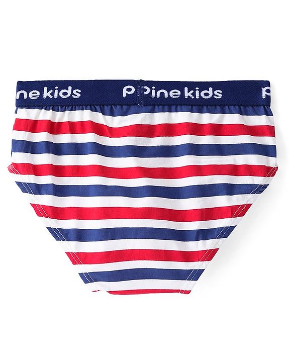 Pine Kids Cotton Lycra Knit Briefs Pack of 3 (Color & Print May Vary)
