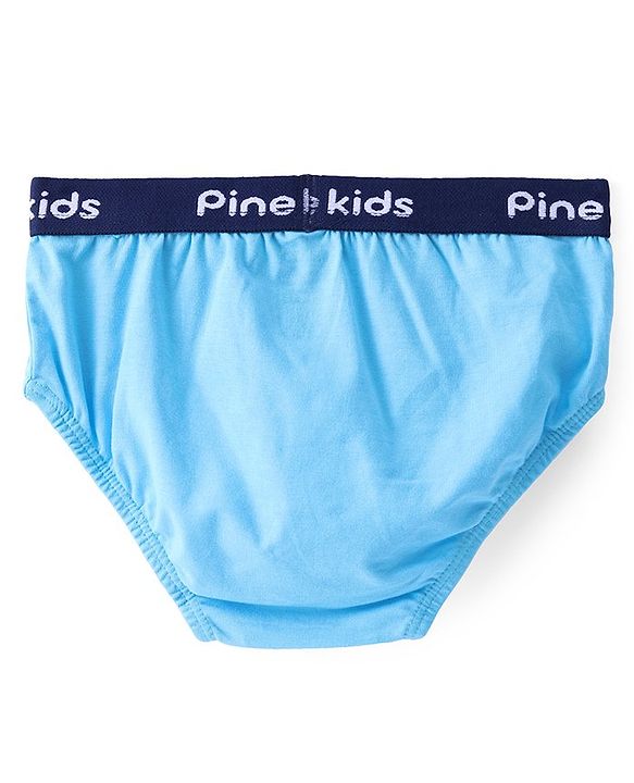 Pine Kids Cotton Lycra Knit Briefs Pack of 3 (Color & Print May Vary)
