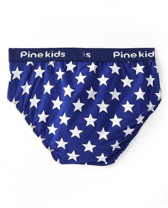 Pine Kids Cotton Lycra Knit Briefs Pack of 3 (Color & Print May Vary)