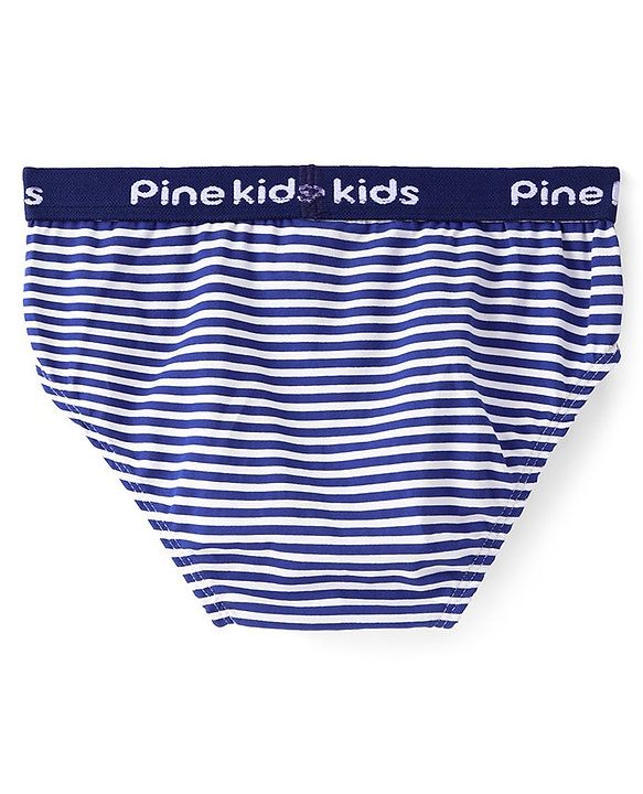 Pine Kids Cotton Lycra Knit Briefs Pack of 3 (Color & Print May Vary)