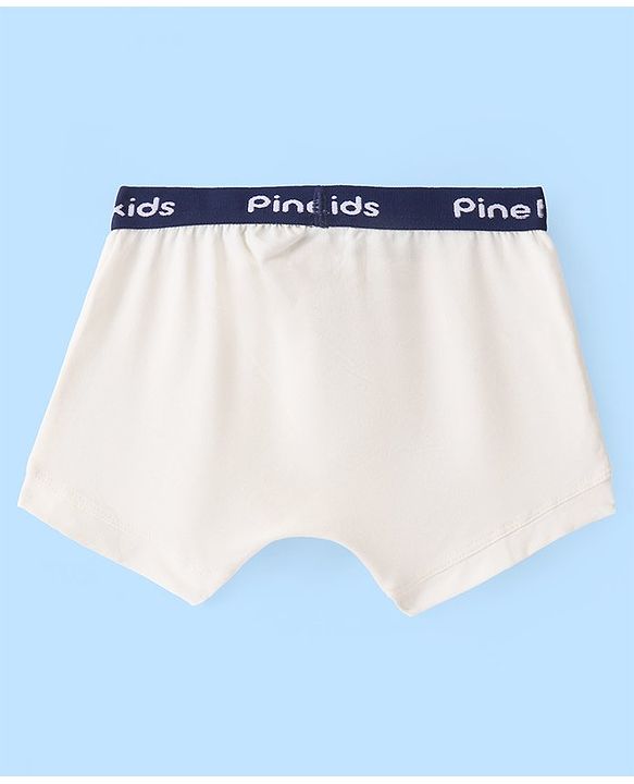 Pine Kids Cotton Lycra Solid Trunks Pack of 3 - ( Color May Vary)