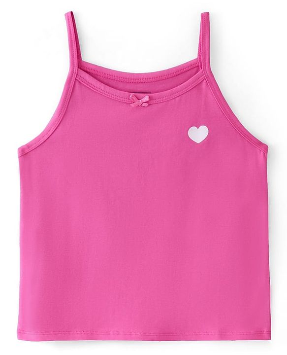Pine Kids Cotton Lycra Knit Sleeveless Slips Text Print Pack Of 3 (Color May Vary)