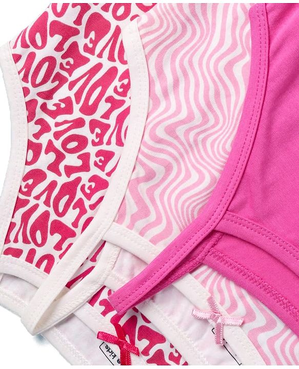 Pine Kids Cotton Lycra Knit Sleeveless Slips Text Print Pack Of 3 (Color May Vary)