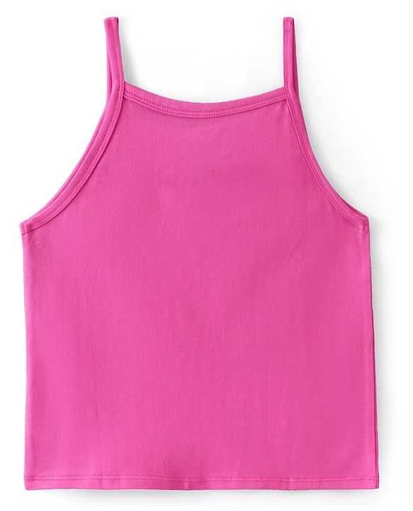 Pine Kids Cotton Lycra Knit Sleeveless Slips Text Print Pack Of 3 (Color May Vary)
