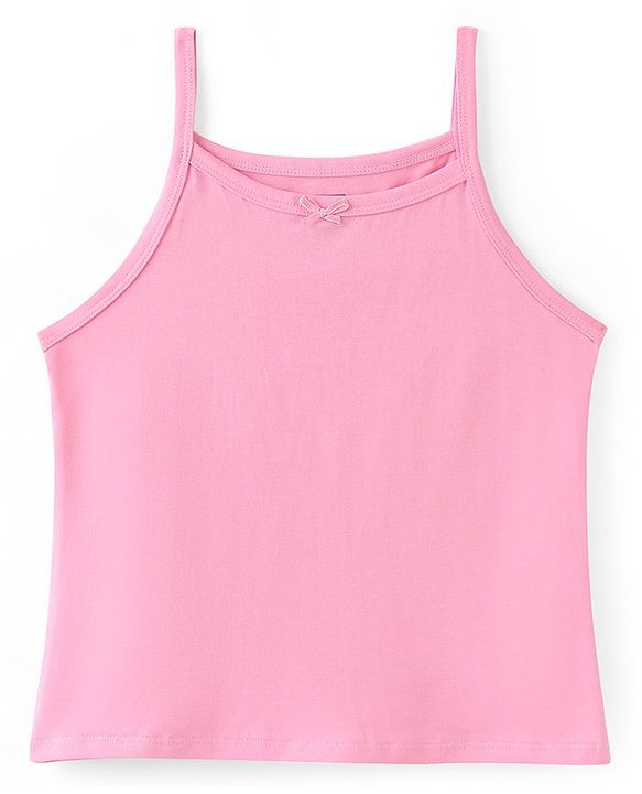 Pine Kids Cotton Lycra Sleeveless Slips Pack of 3 (Color & Print May Vary)
