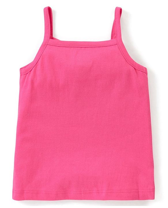 Babyhug 100% Cotton Knit Anti Bacterial Sleeveless Slips with Floral and Polka Dots Print Pack of 3 - Multicolor