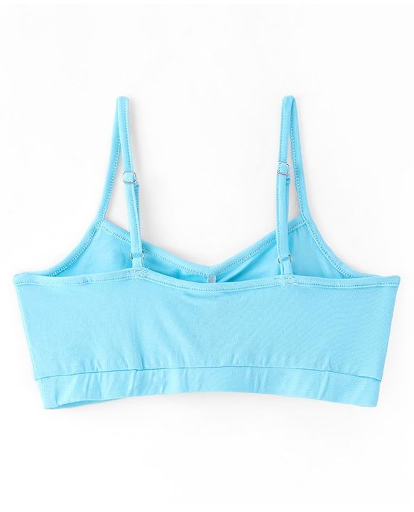 Pine Kids Cotton Sleeveless Bralettes With Stripes & Rainbow Print Pack of 3 (Colour May Vary)