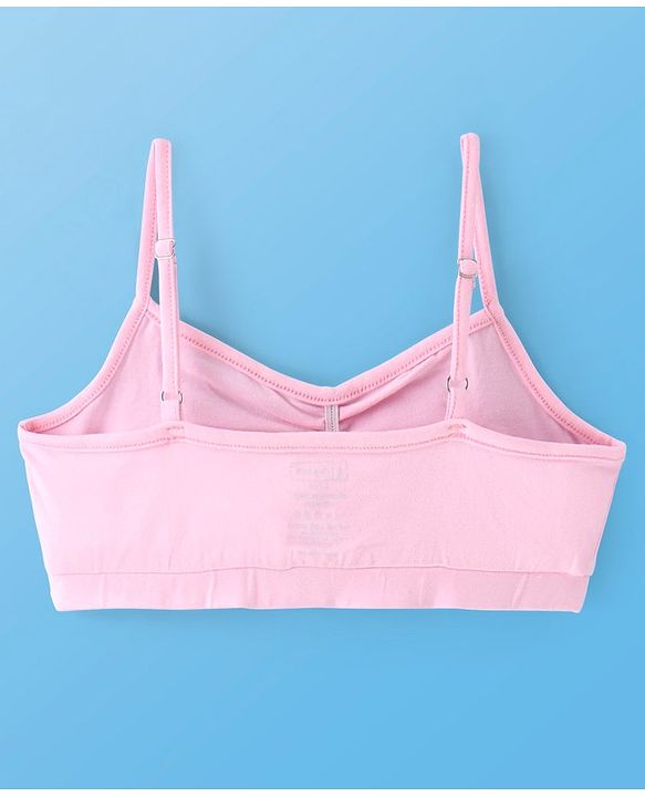 Pine Kids Cotton Sleeveless Bralettes With Floral Print Pack of 3 (Colour May Vary)