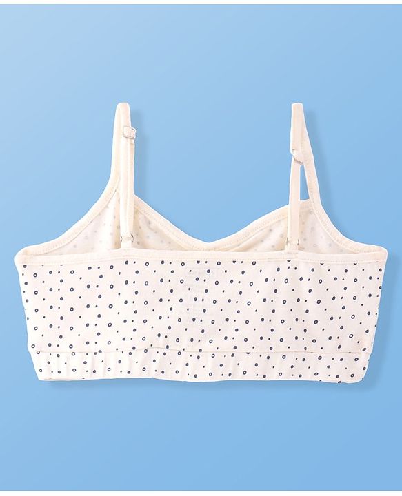 Pine Kids Cotton Sleeveless Bralettes With Floral Print Pack of 3 (Colour May Vary)
