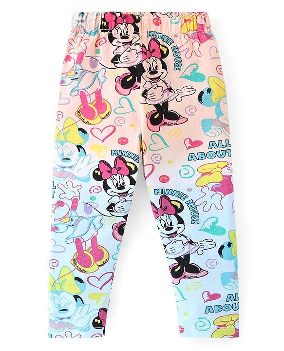 Cute Walk by Babyhug Disney   Cotton Blend Knit  Anti-Bacterial Ankle Length Socks Minnie Mouse Family Graphics Pack of 3 - Multicolour