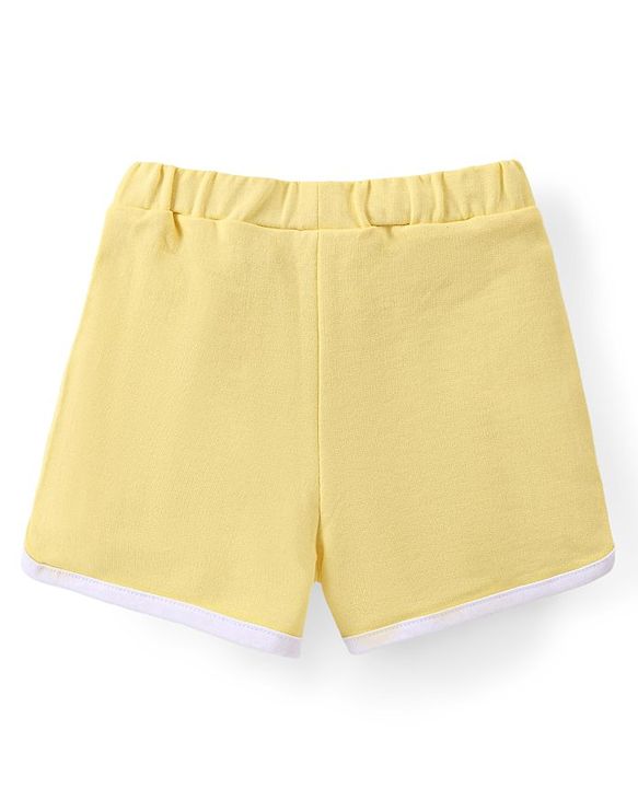 Babyhug Disney Single Jersey Knit Half Sleeves T-Shirt & Shorts Set With Winnie The Pooh Print - Multicolor