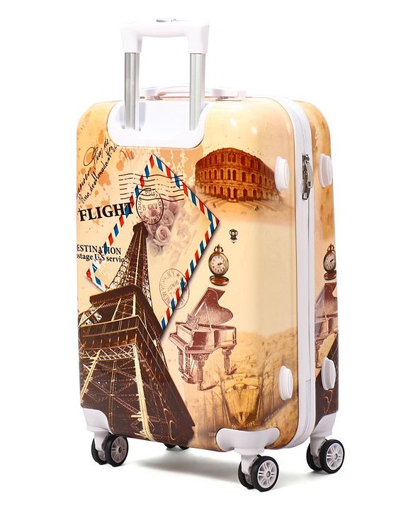 Pine Kids Trolley Luggage Bags Brown - 22 inch
