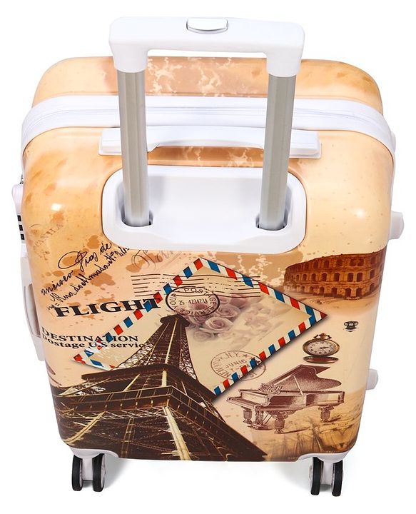 Pine Kids Trolley Luggage Bags Brown - 22 inch