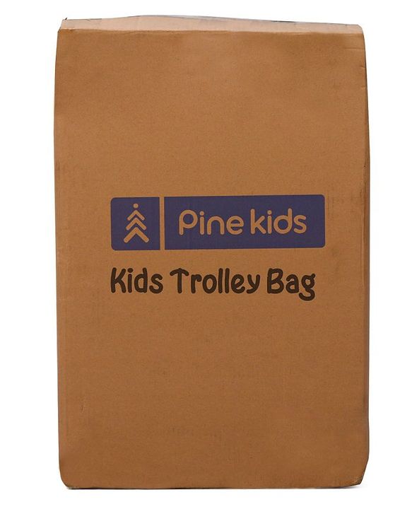 Pine Kids Trolley Luggage Bags Brown - 22 inch