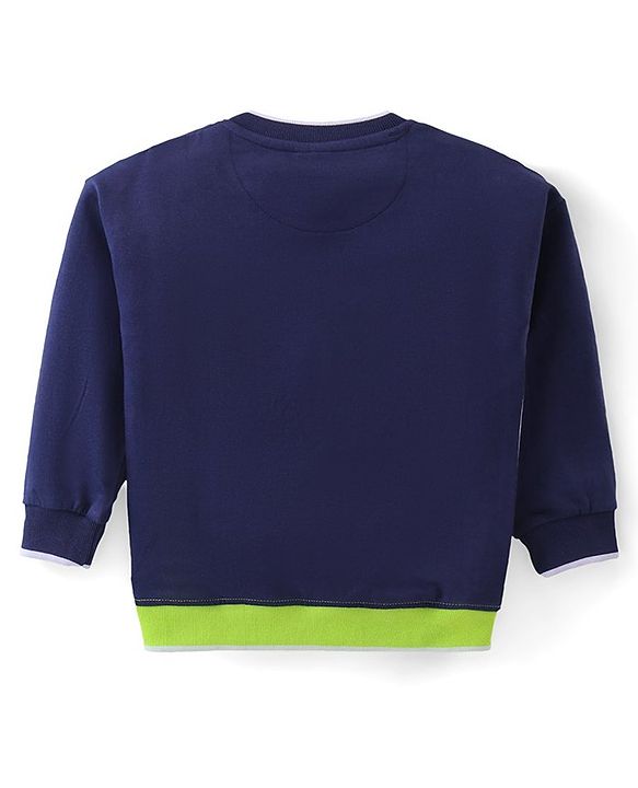 Babyhug Cotton Knit Full Sleeves T-Shirt & Pants Set With Color Block Print - Multicolor