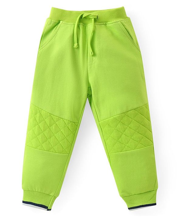 Babyhug Cotton Knit Full Sleeves T-Shirt & Pants Set With Color Block Print - Multicolor