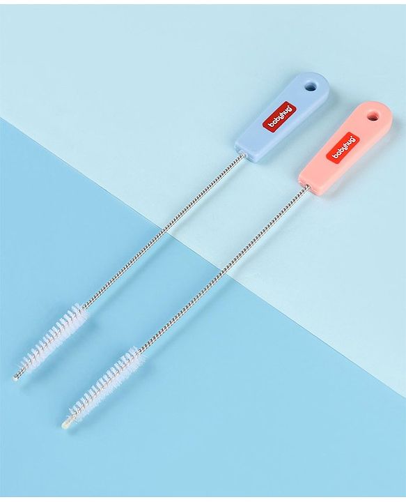 Babyhug Nipple & Straw Cleaner Pack of 2 - Pink & Blue