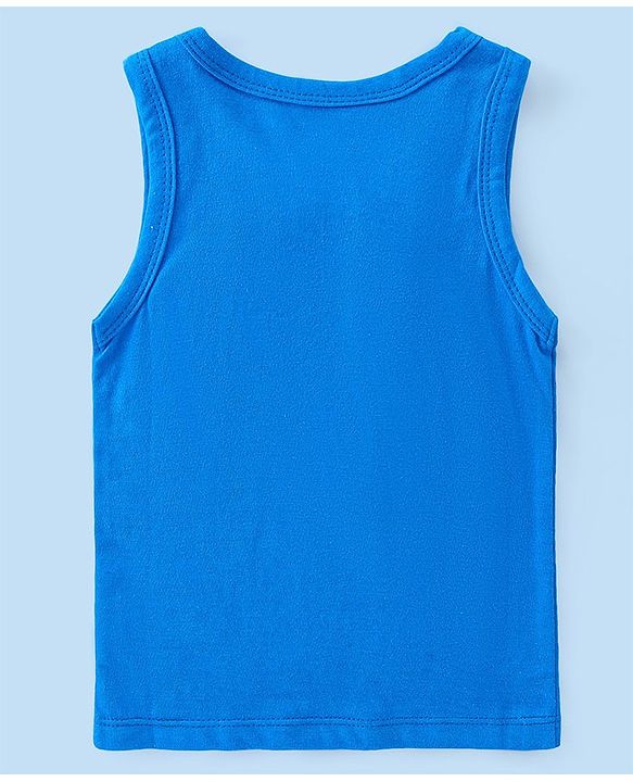 Babyhug 100% Cotton Single Jersey Anti Bacterial Sleeveless Vests Bear & Star Print Pack Of 3 - Multicolor