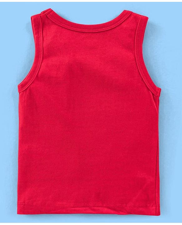 Babyhug 100% Cotton Knit Antibacterial Sleeveless Stripes Sandos with Star & Cars Print Pack of 5 - Multicolour