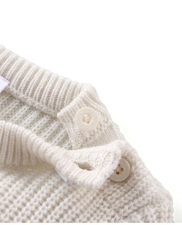 Babyhug Knitted Full Sleeves Pullover Sweater Set with Colour Block Design - Green White &  Maroon
