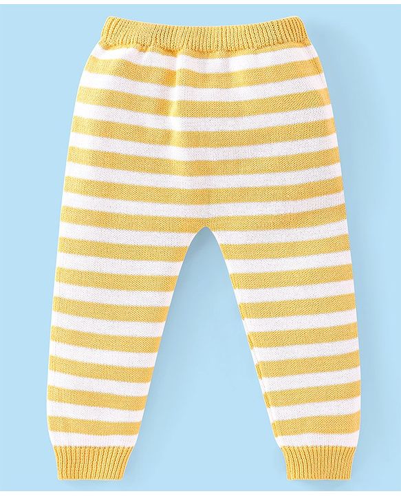 Babyhug Full Sleeves Sweater Set with Cap Lion Design - Yellow