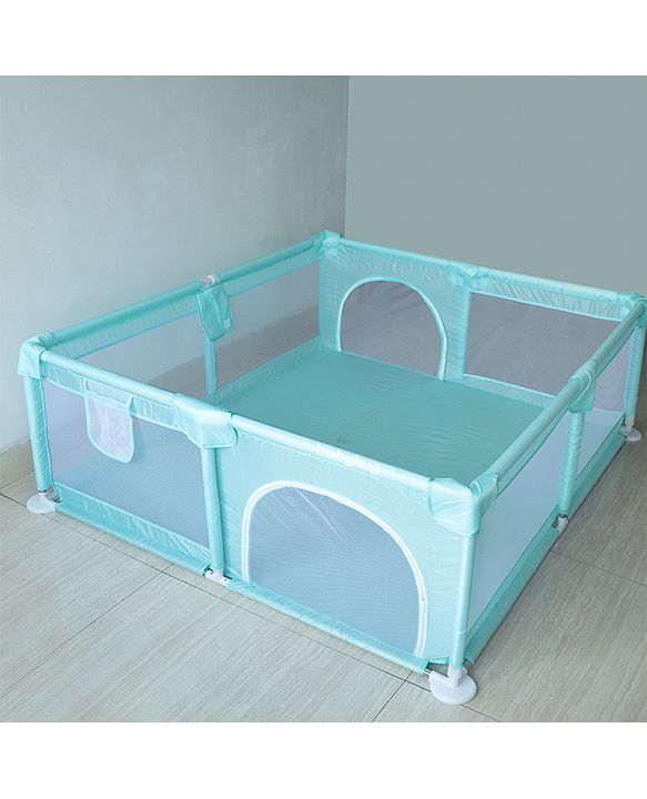Babyhug Smart Portable with Safety Lock Playpen with Play Gate Fence - Pink