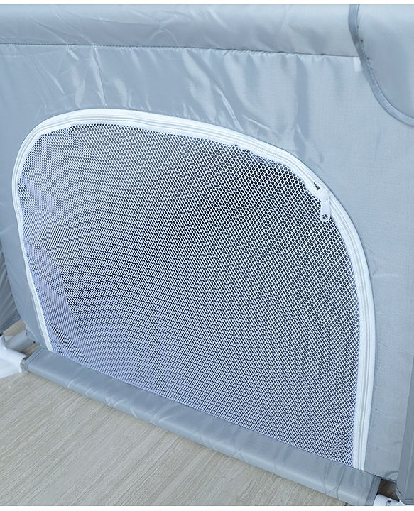 Babyhug Smart Portable with Safety Lock Playpen with Play Gate Fence - Pink