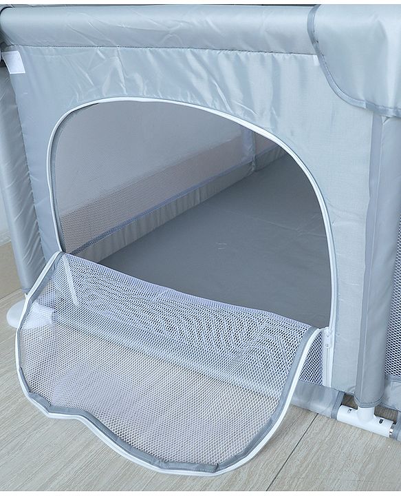 Babyhug Smart Portable with Safety Lock Playpen with Play Gate Fence - Pink