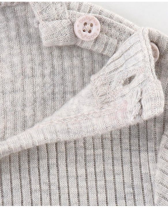 Babyhug Full Sleeves Front Open & Pullover Thermal Wear Vests Pack of 2 - Light Grey