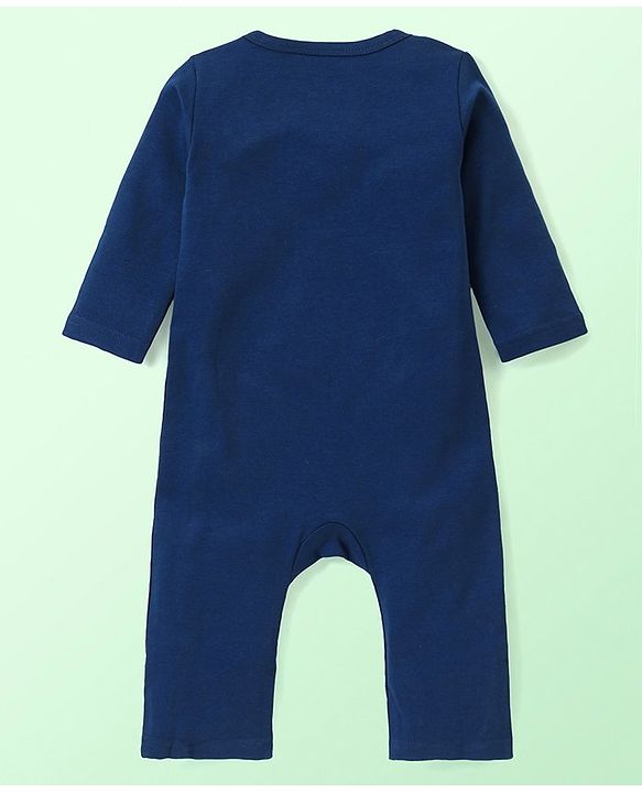 Babyhug 100% Cotton Knit Full Sleeves Rompers with Baseball & Bunny Print  Pack of 2 - Multicolour