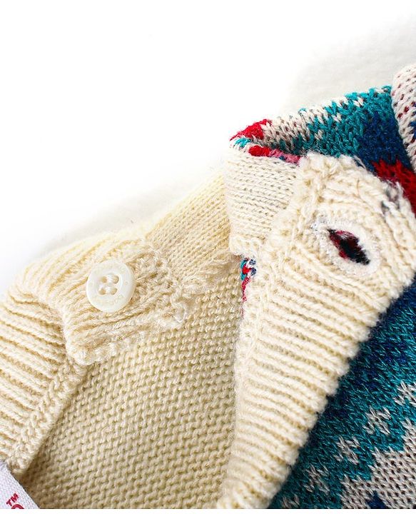 Babyhug Knitted Full Sleeves Pullover Sweater Set with Intarsia Design - Multicolour