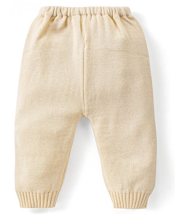 Babyhug Knitted Full Sleeves Pullover Sweater Set with Intarsia Design - Multicolour