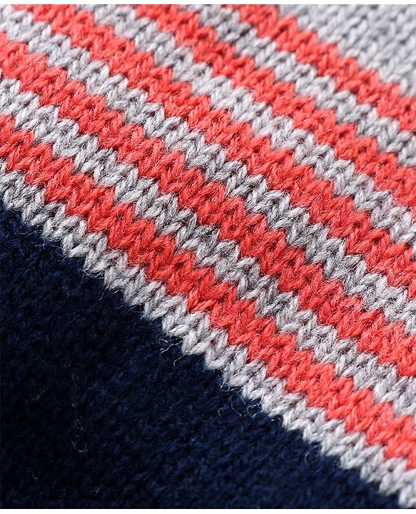 Babyhug Knit Full Sleeves Sweater & Pant Set Stripe Design -Multicolour
