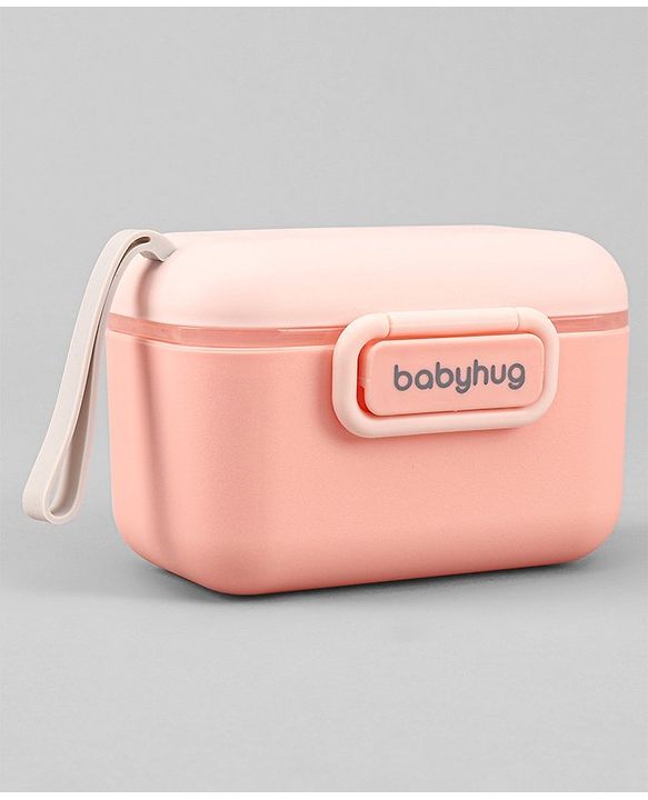 Babyhug Milk Powder Container With Spoon - Pink