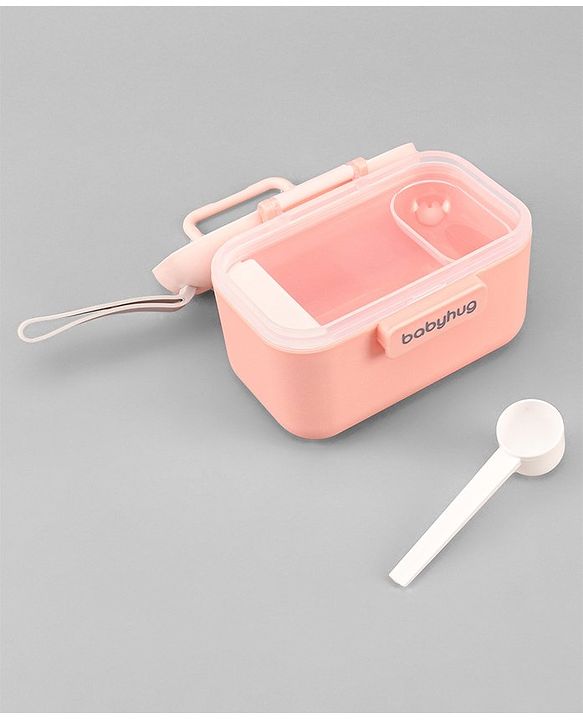 Babyhug Milk Powder Container With Spoon - Pink