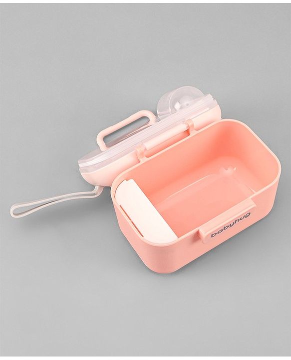 Babyhug Milk Powder Container With Spoon - Pink